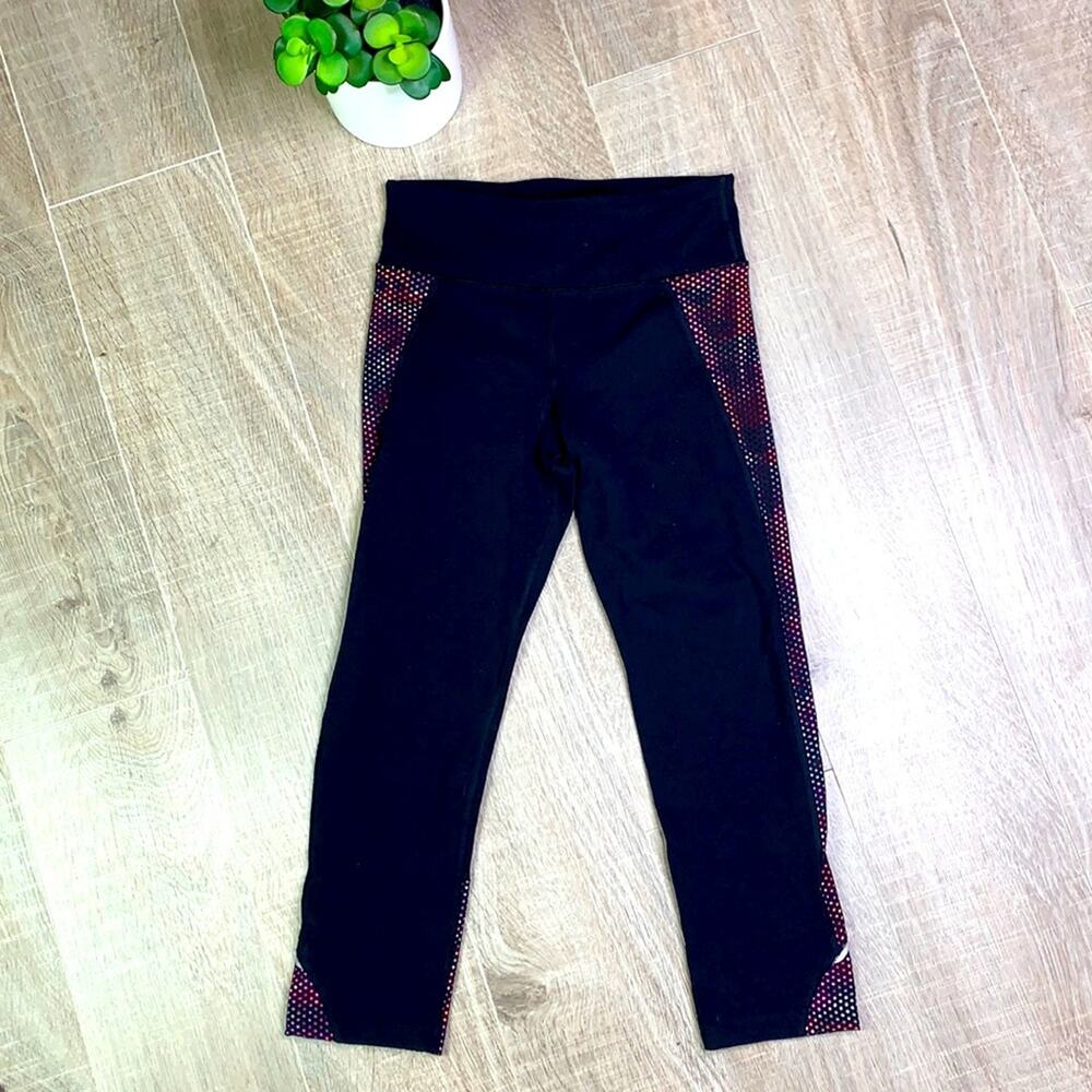 Express Core Performance Crop Black Leggings XS